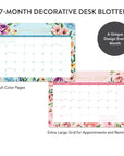 2027 Bella Flora Decorative Desk Blotter