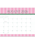 2027 Cabana Stripes Decorative Desk Blotter