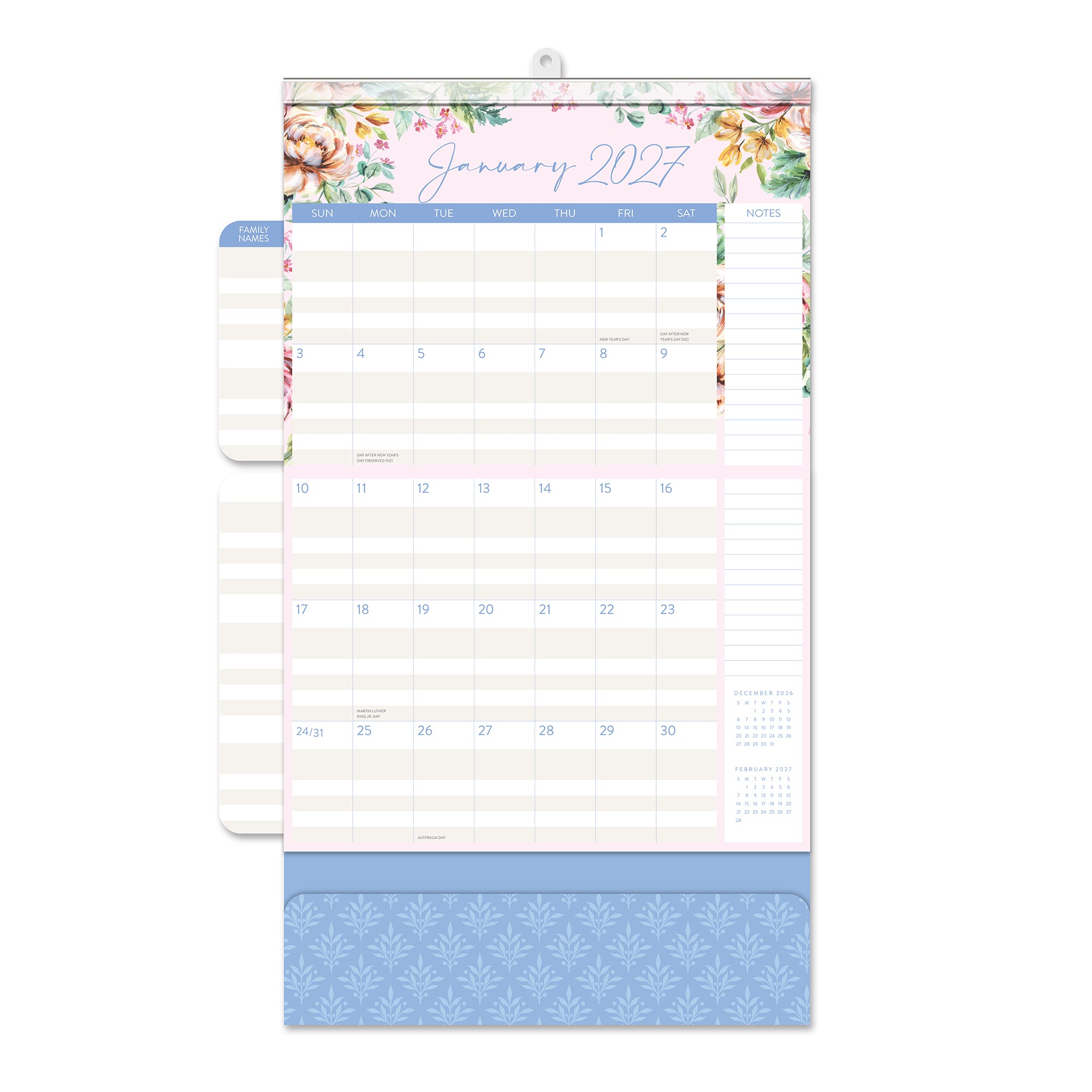 2027 Bella Flora Do It All™ Wall Calendar – Orange Circle Studio
