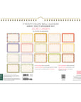 2027 Secret Garden Deluxe Wall Calendar