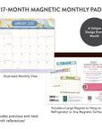 2027 Where Love Grows Magnetic Monthly Pad