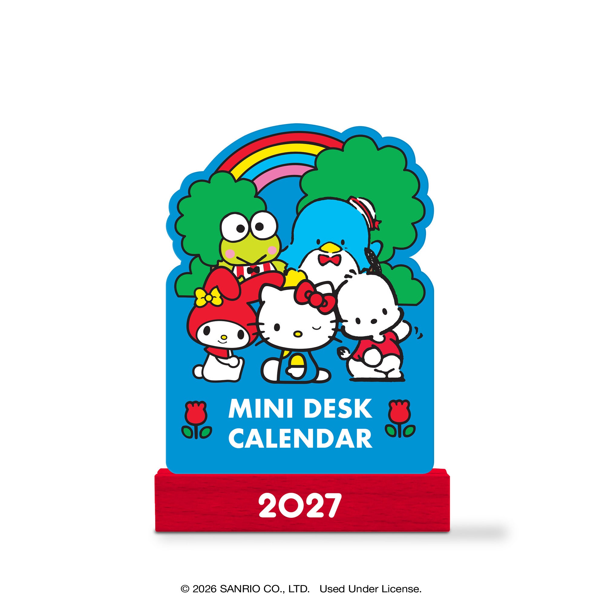 2027 Hello Kitty® and Friends Retro Mini Desk Calendar with Wood