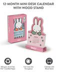 2027 Miffy A Year in Color Mini Desk Calendar with Wood Stand