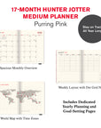 2027 Purring Pink Hunter Jotter Medium Planner