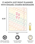 2027 Miffy A Year in Color Just Right Monthly Planner with Enamel Charm Bookmark