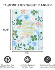 2027 Birds & Blooms Just Right Monthly Planner