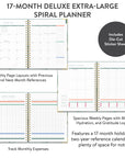 2027 Bella Flora Deluxe Extra-Large Spiral Planner