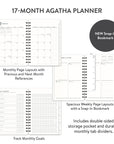 2027 Leisure Blue Agatha Planner