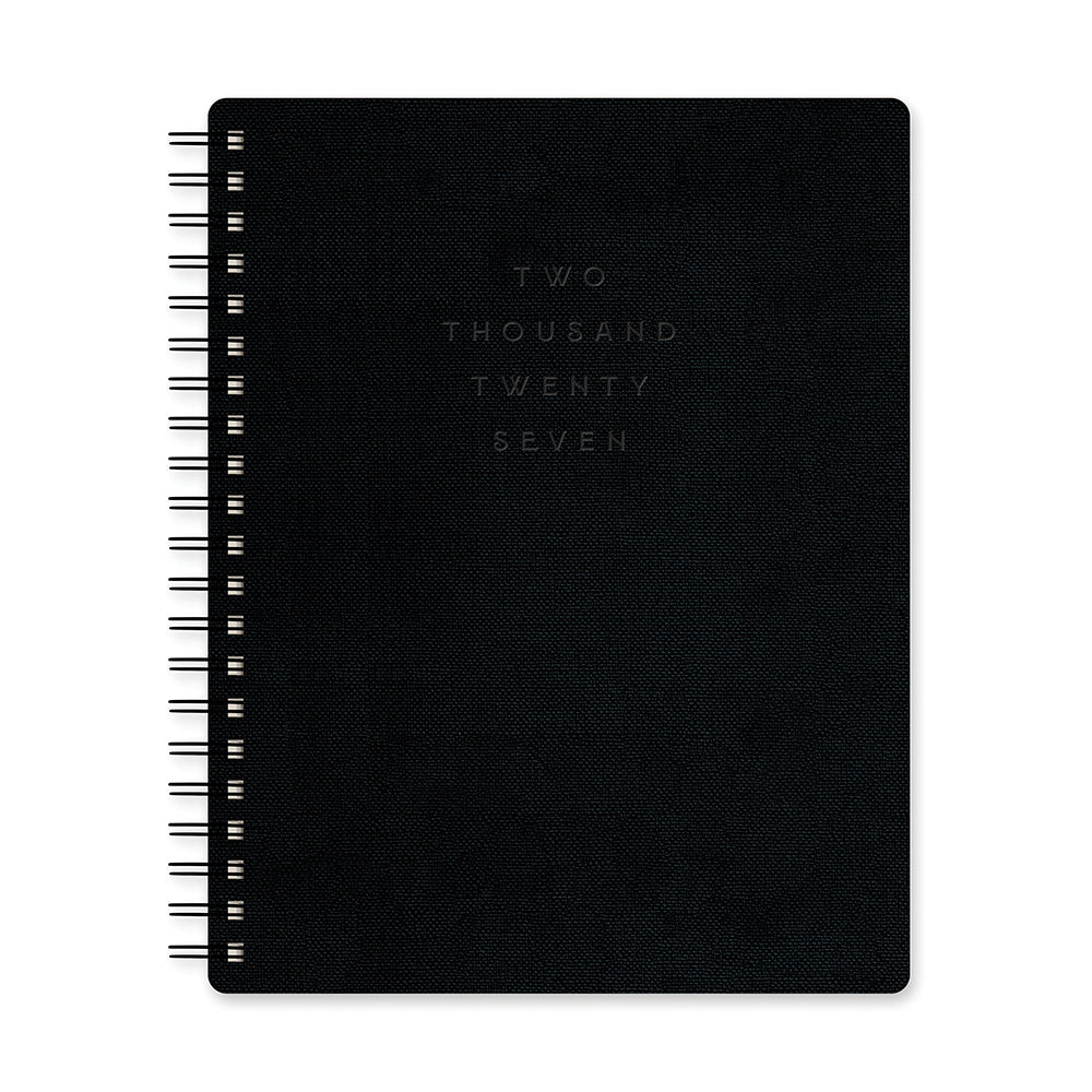 2027 Midnight Black Baxter Planner – Orange Circle Studio