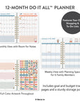 2027 Miffy Flowers Pink Miffy 12 Month Do It All Planner