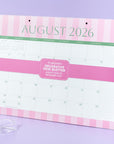 2027 Cabana Stripes Decorative Desk Blotter