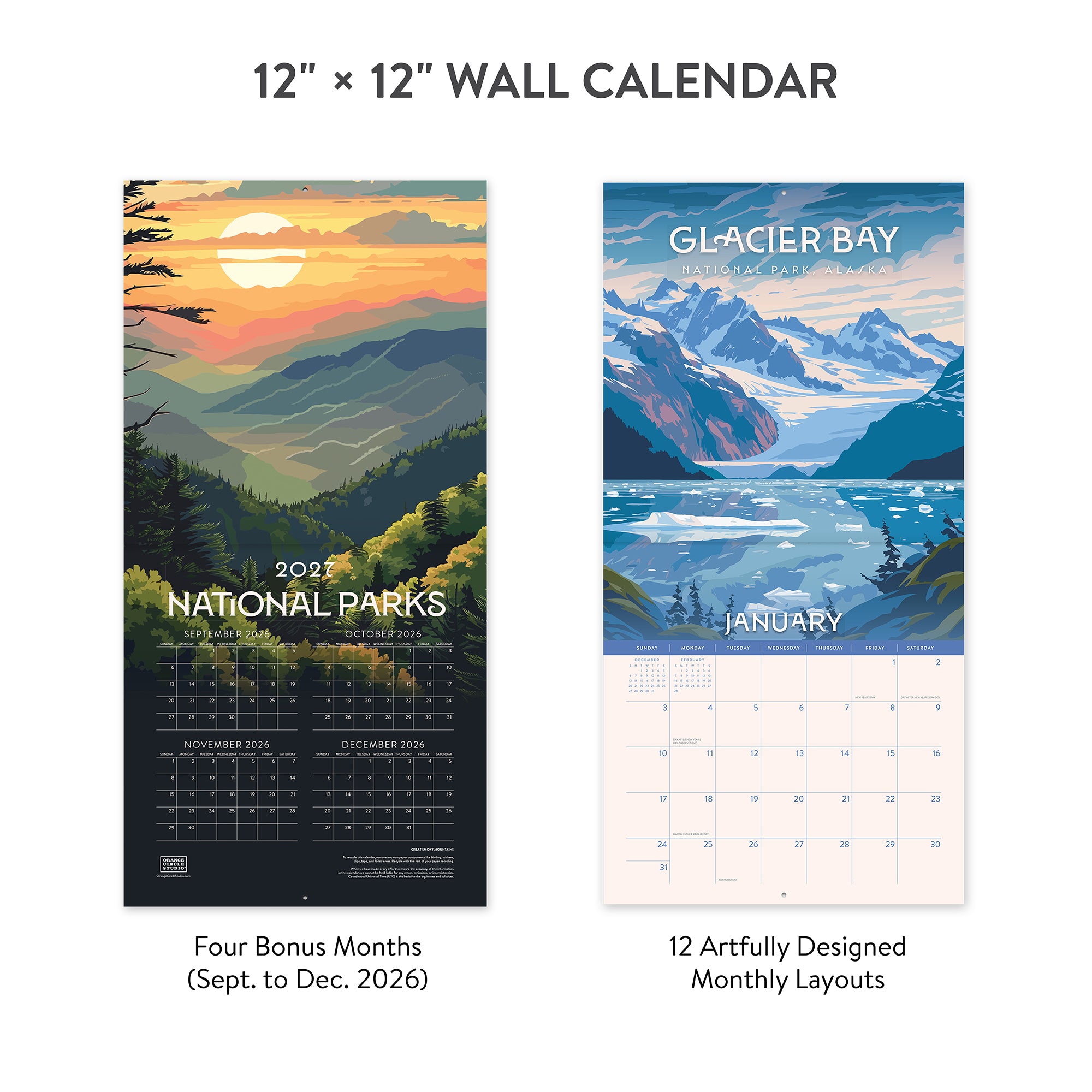 2027 National Parks 12" x 12" Wall Calendar