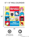 2027 Hello Kitty® and Friends Retro 12" x 12" Wall Calendar