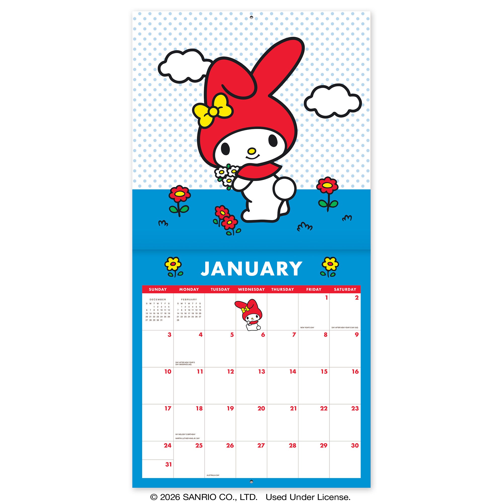 2027 Hello Kitty® and Friends Retro 12" x 12" Wall Calendar