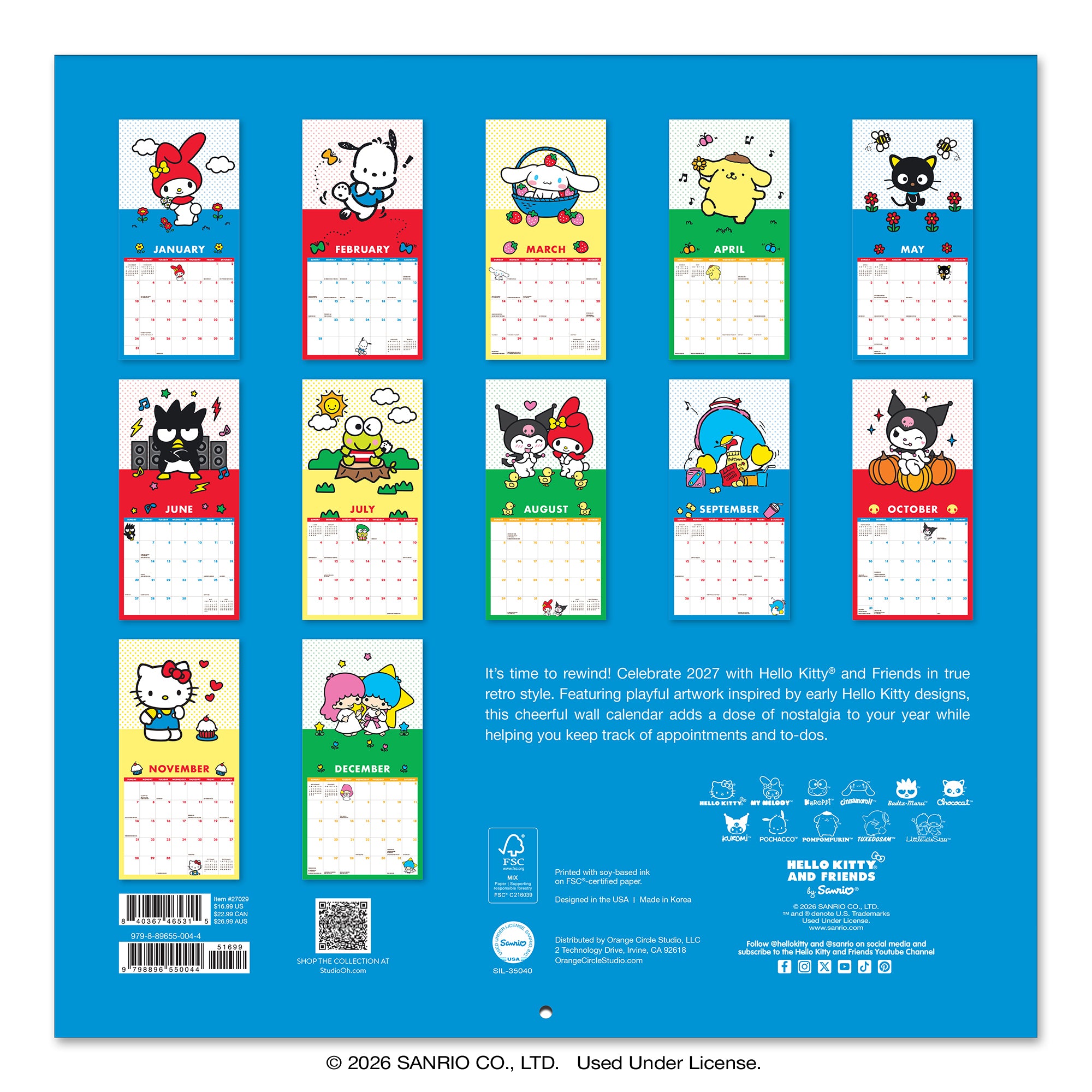 Hello Kitty カレンダー付き置物 Hello Kitty カレンダー付き置物