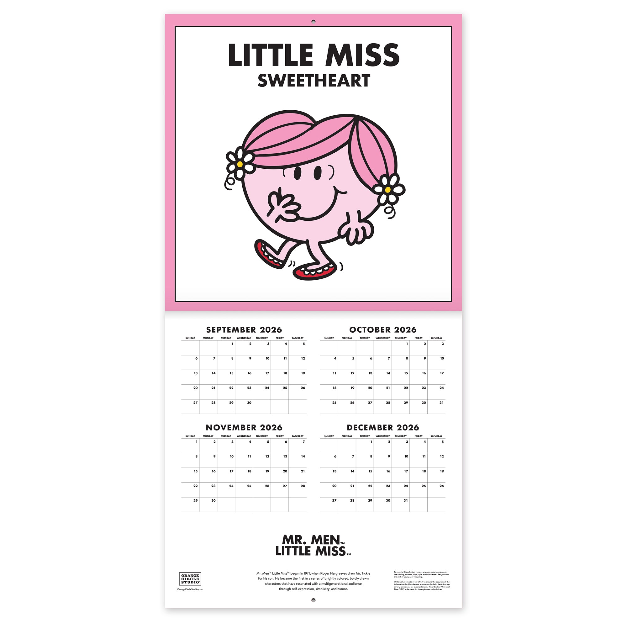 2027 Mr. Men Little Miss 12" x 12" Wall Calendar