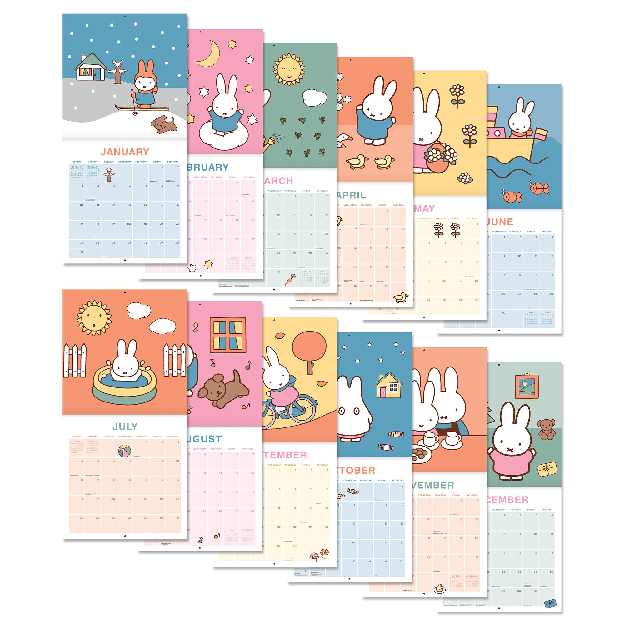 2027 Miffy A Year in Color 12" x 12" Wall Calendar