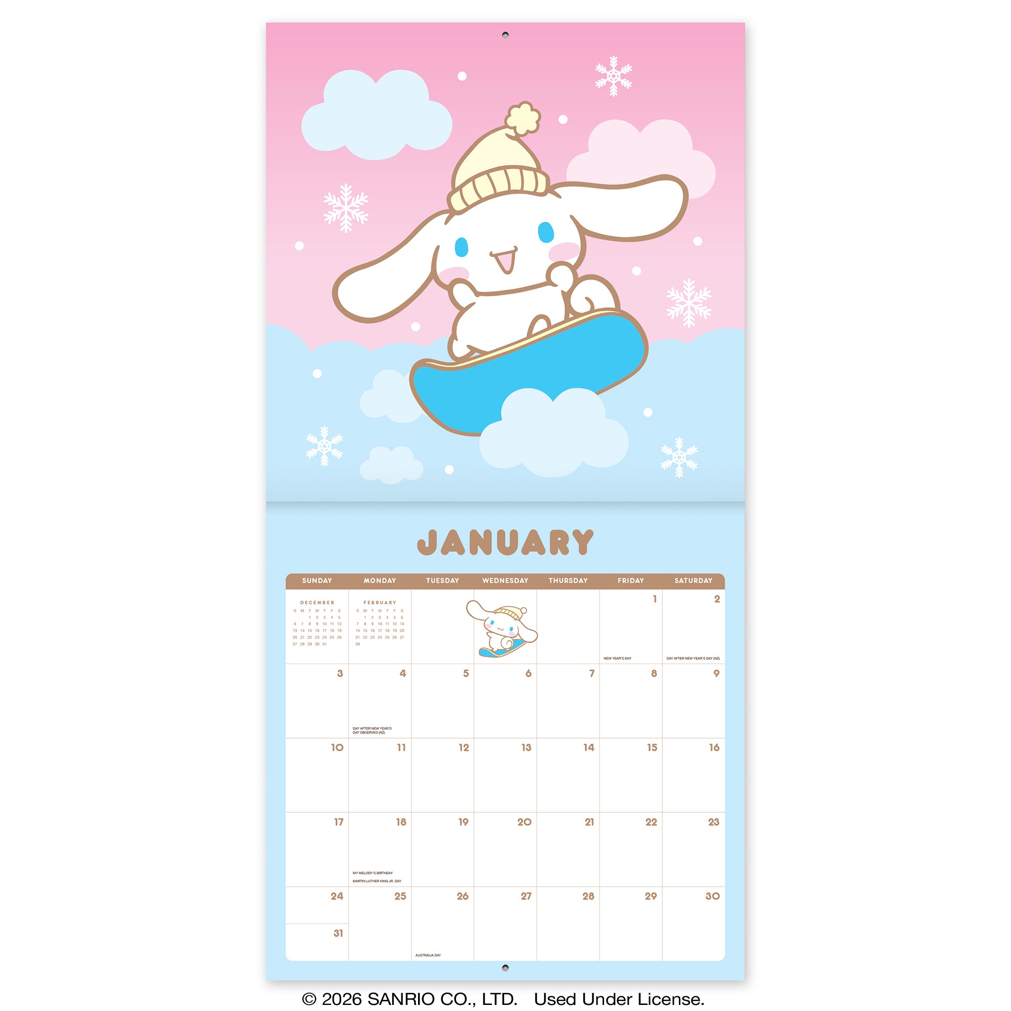 2027 Cinnamoroll™ 12" x 12" Wall Calendar