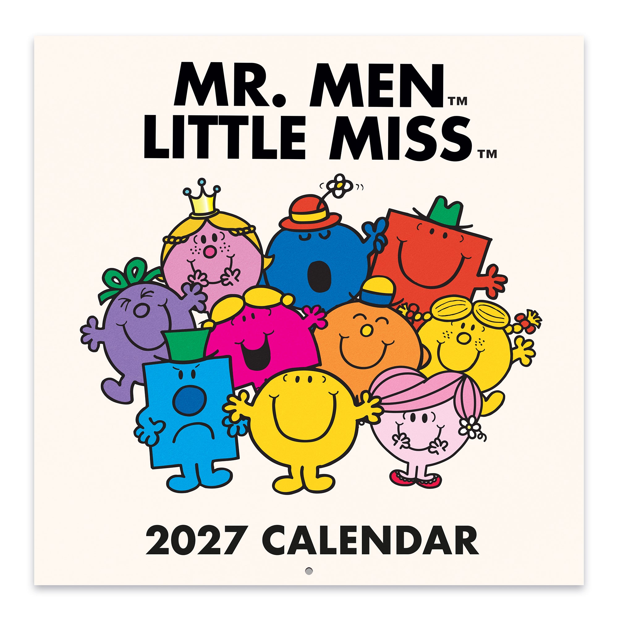 2027 Mr. Men Little Miss 7" x 7" Wall Calendar