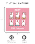 2027 Miffy A Year in Color 7" x 7" Wall Calendar