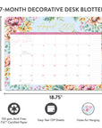 2027 Bella Flora Decorative Desk Blotter