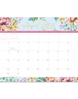 2027 Bella Flora Decorative Desk Blotter