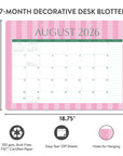 2027 Cabana Stripes Decorative Desk Blotter