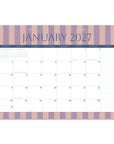 2027 Cabana Stripes Decorative Desk Blotter