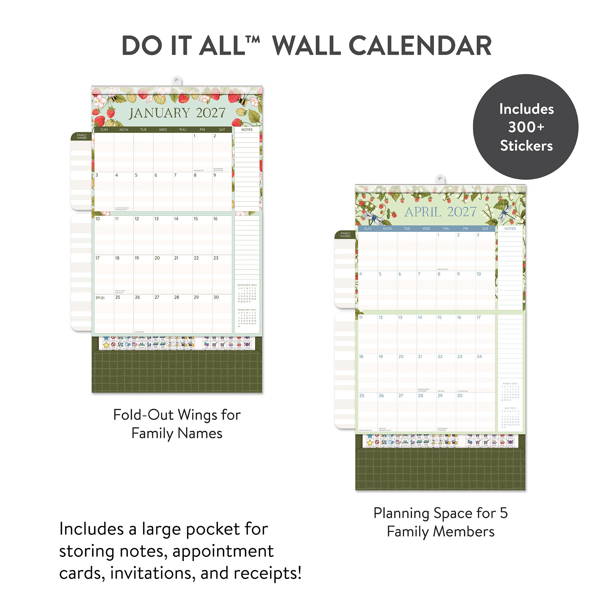 2027 Fruit &amp; Flora Do It All™ Wall Calendar