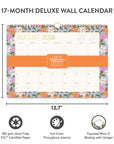 2027 Secret Garden Deluxe Wall Calendar