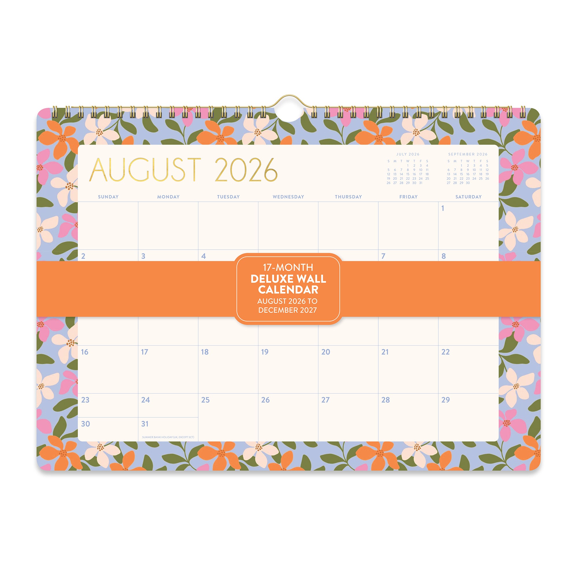 2027 Secret Garden Deluxe Wall Calendar