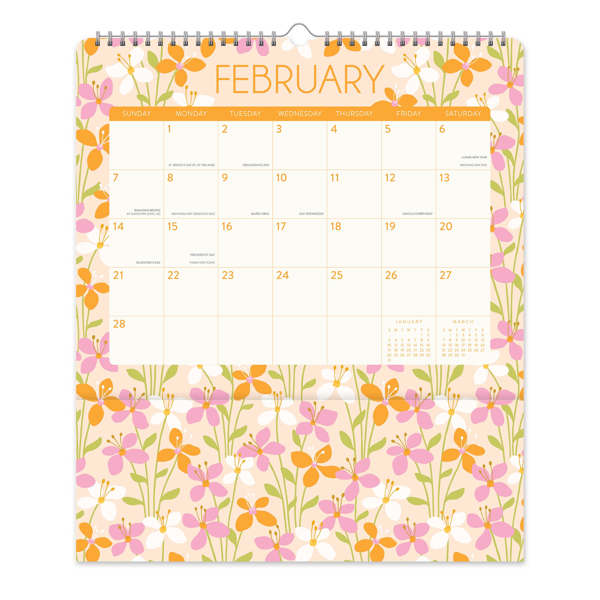 2027 Secret Garden Pockets Plus™ Wall Calendar