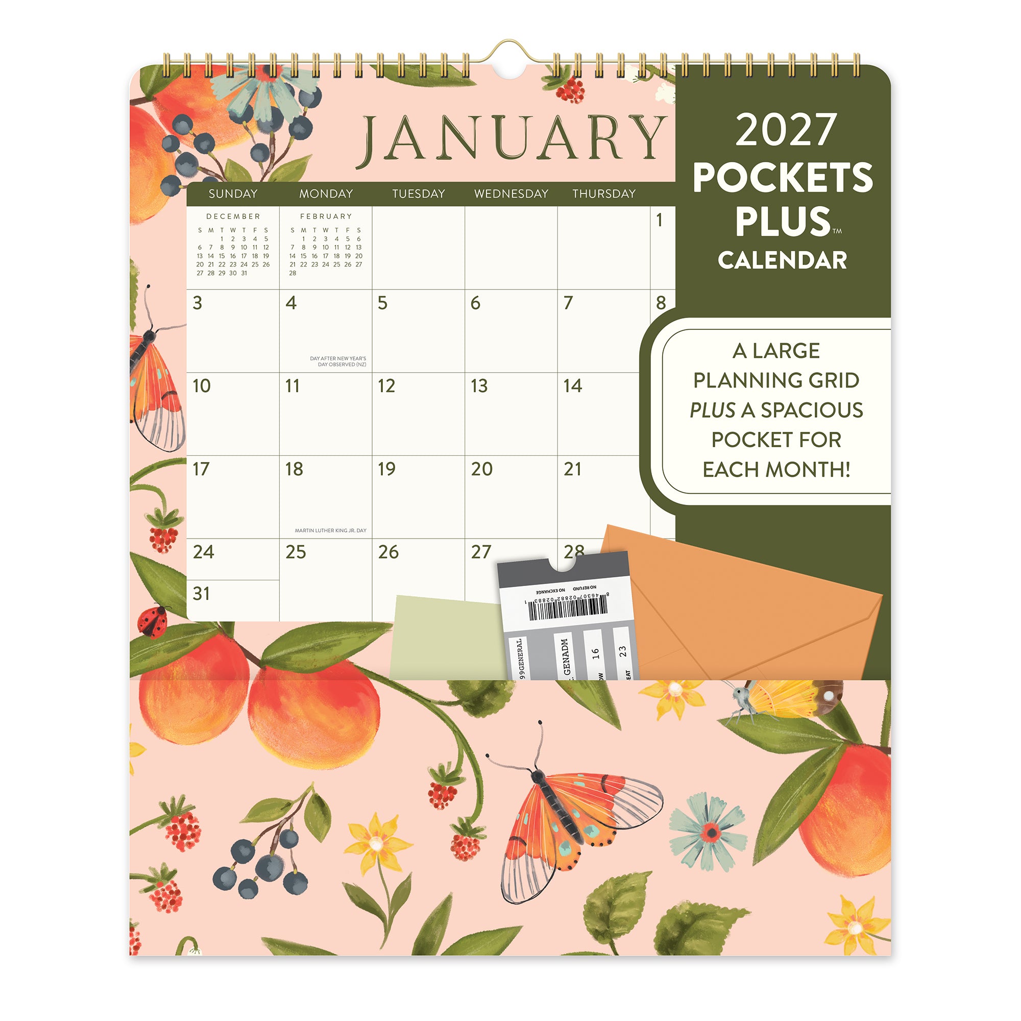 2027 Fruit &amp; Flora Pockets Plus™ Wall Calendar