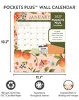 2027 Fruit & Flora Pockets Plus™ Wall Calendar