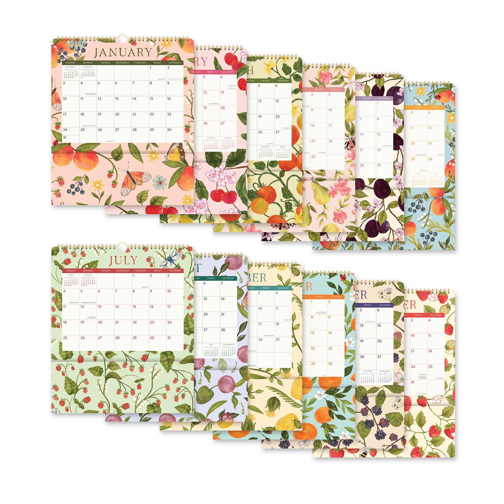 2027 Fruit &amp; Flora Pockets Plus™ Wall Calendar