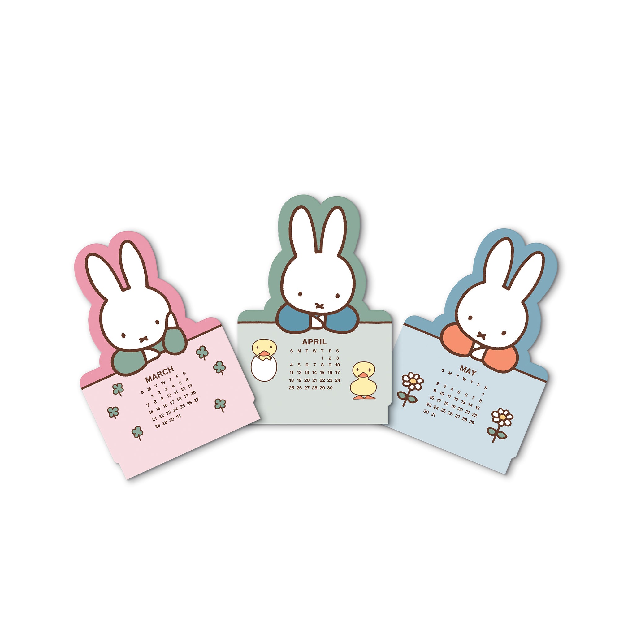 2027 Miffy A Year in Color  Mini Desk Calendar with Wood Stand