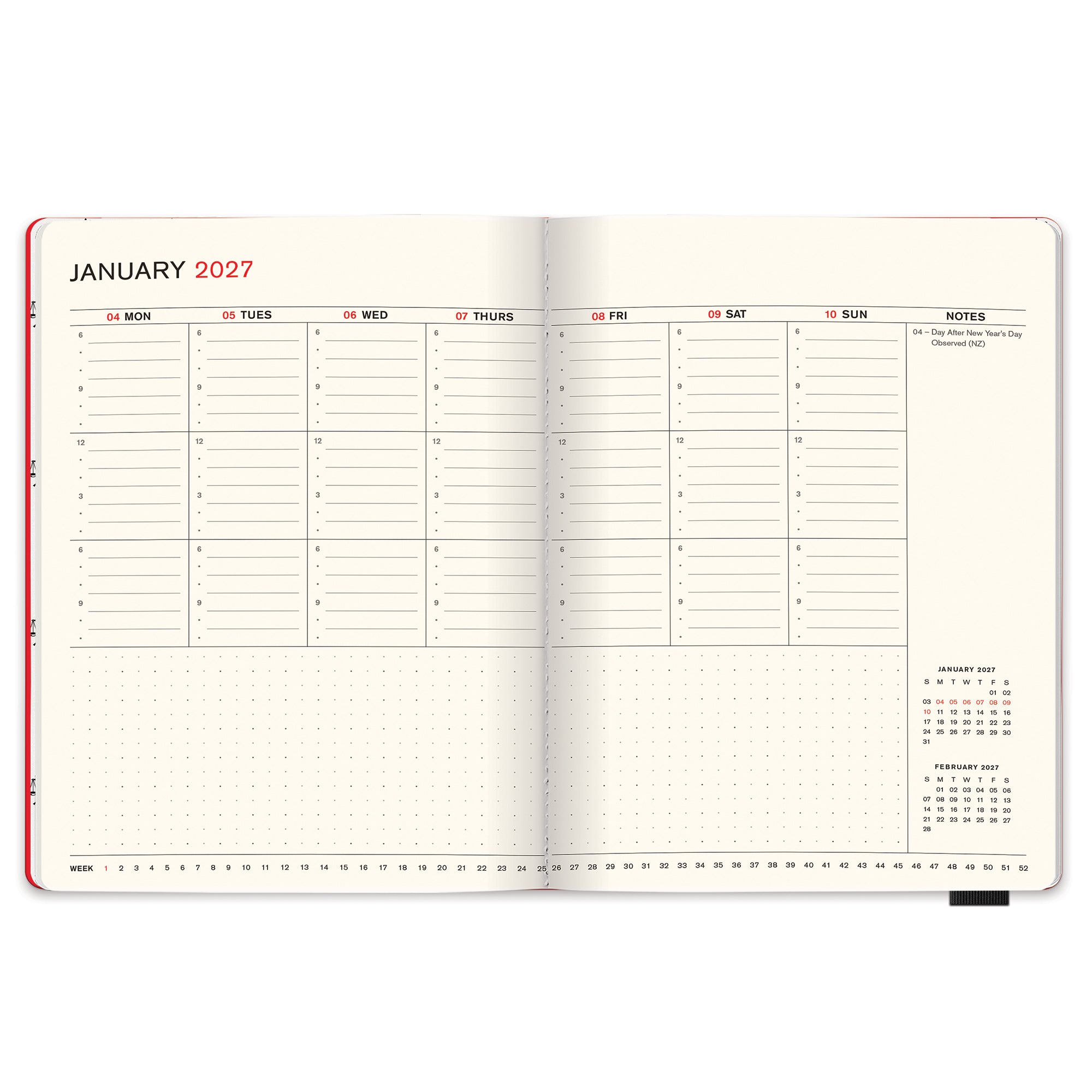 2027 Hunter Red Hunter Jotter Medium Planner