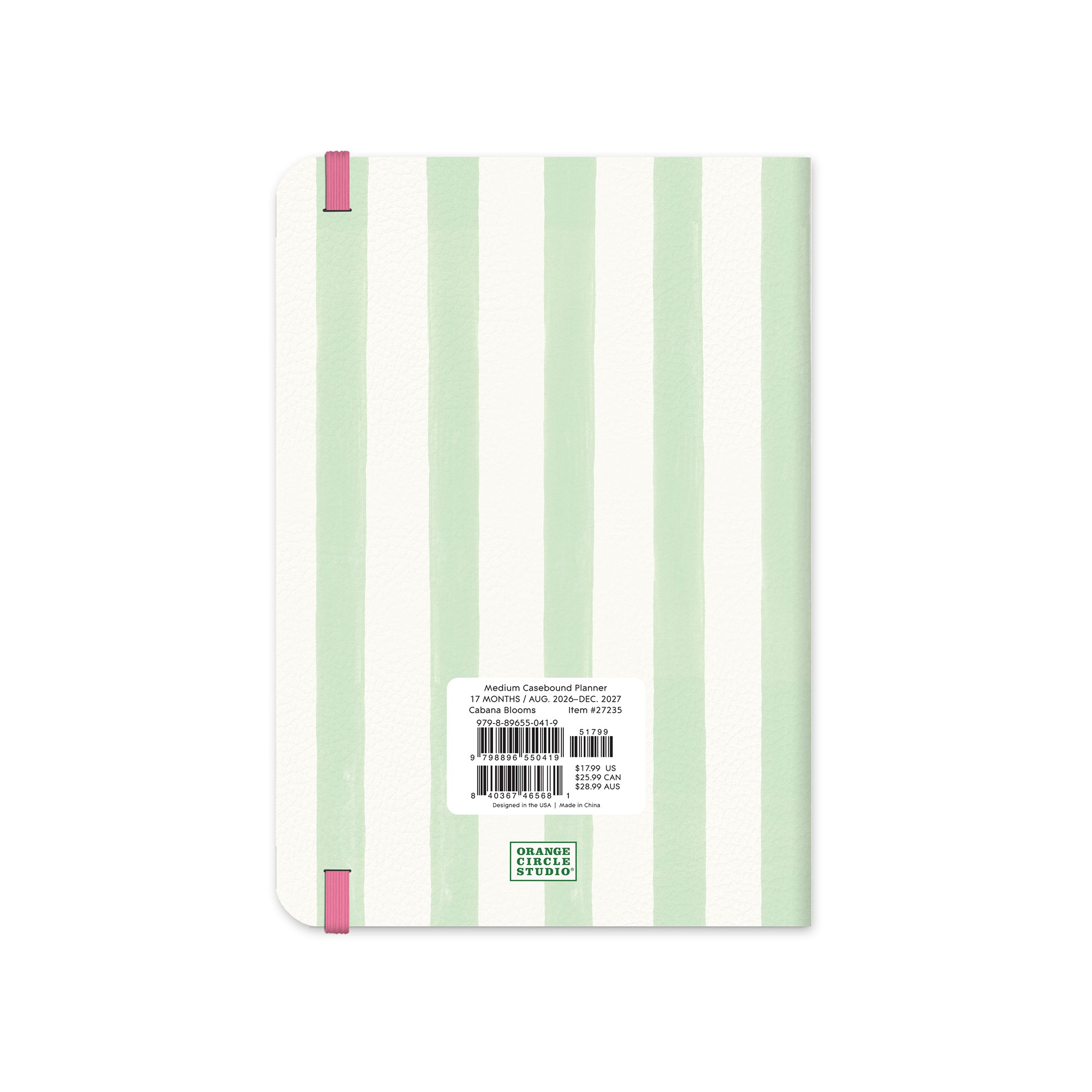 2027 Cabana Blooms Medium Casebound Planner