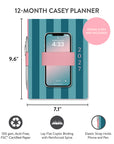 2027 Cabana Stripes Casey Planner