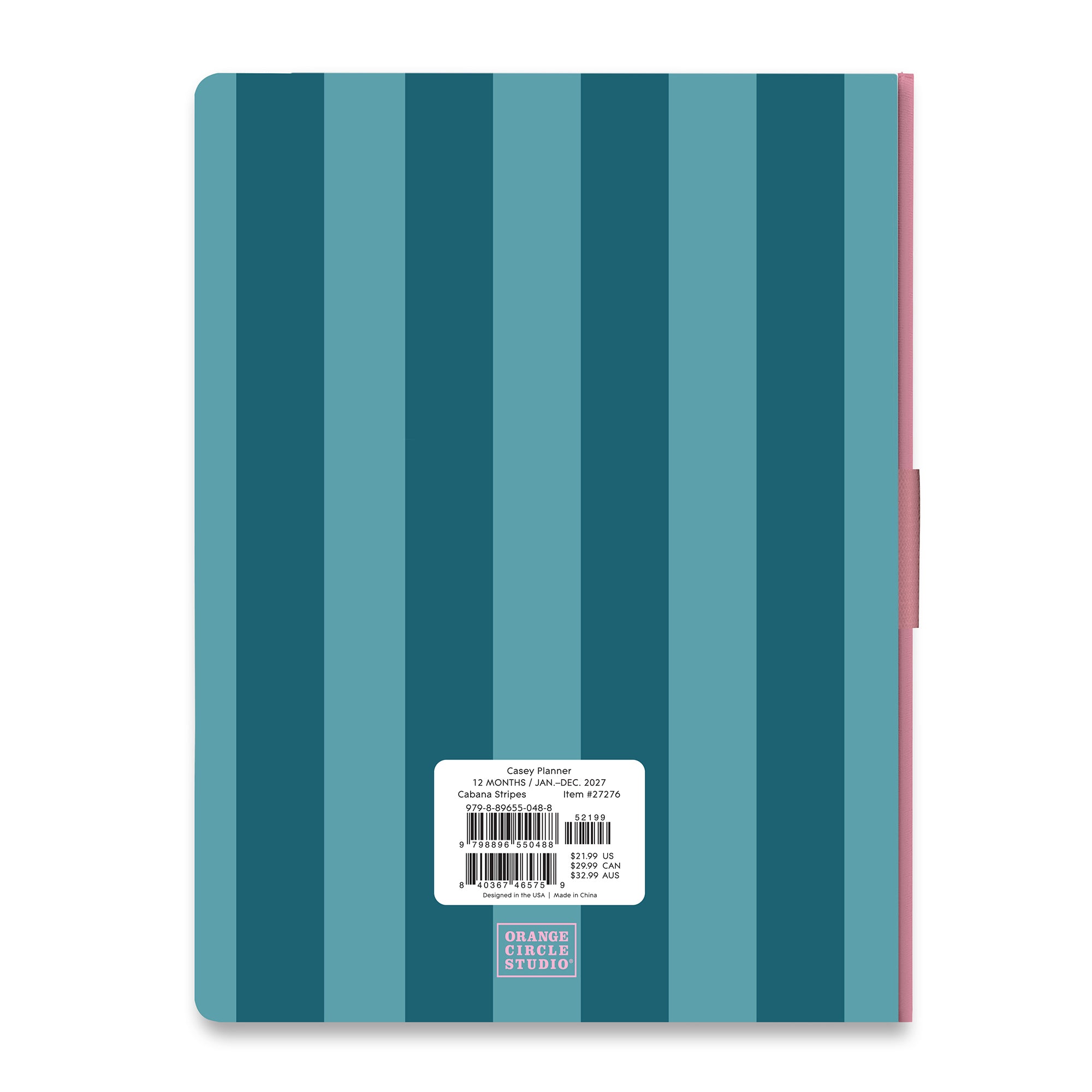2027 Cabana Stripes Casey Planner