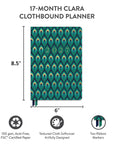 2027 Cascading Plumes Clara Clothbound Planner
