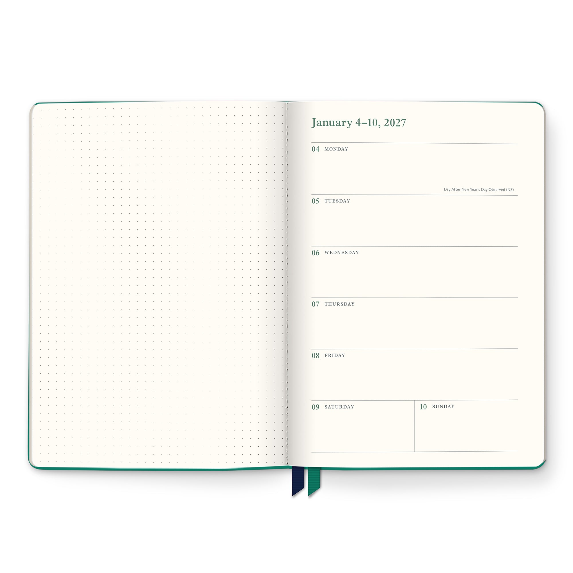 2027 Cascading Plumes Clara Clothbound Planner