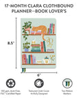 2027 Library Cat-alog Clara Clothbound Planner