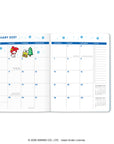 2027 Hello Kitty and Friends Retro Just Right Monthly Planner with Enamel Charm Bookmark