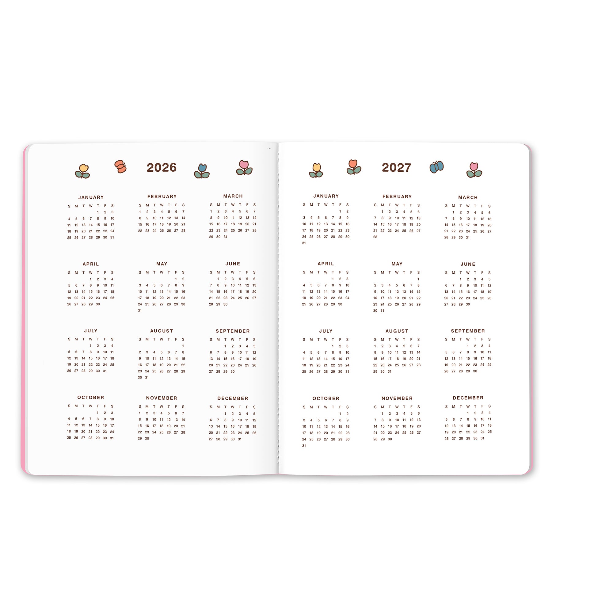 2027 Miffy A Year in Color Just Right Monthly Planner with Enamel Charm Bookmark