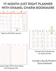 2027 Miffy A Year in Color Just Right Monthly Planner with Enamel Charm Bookmark