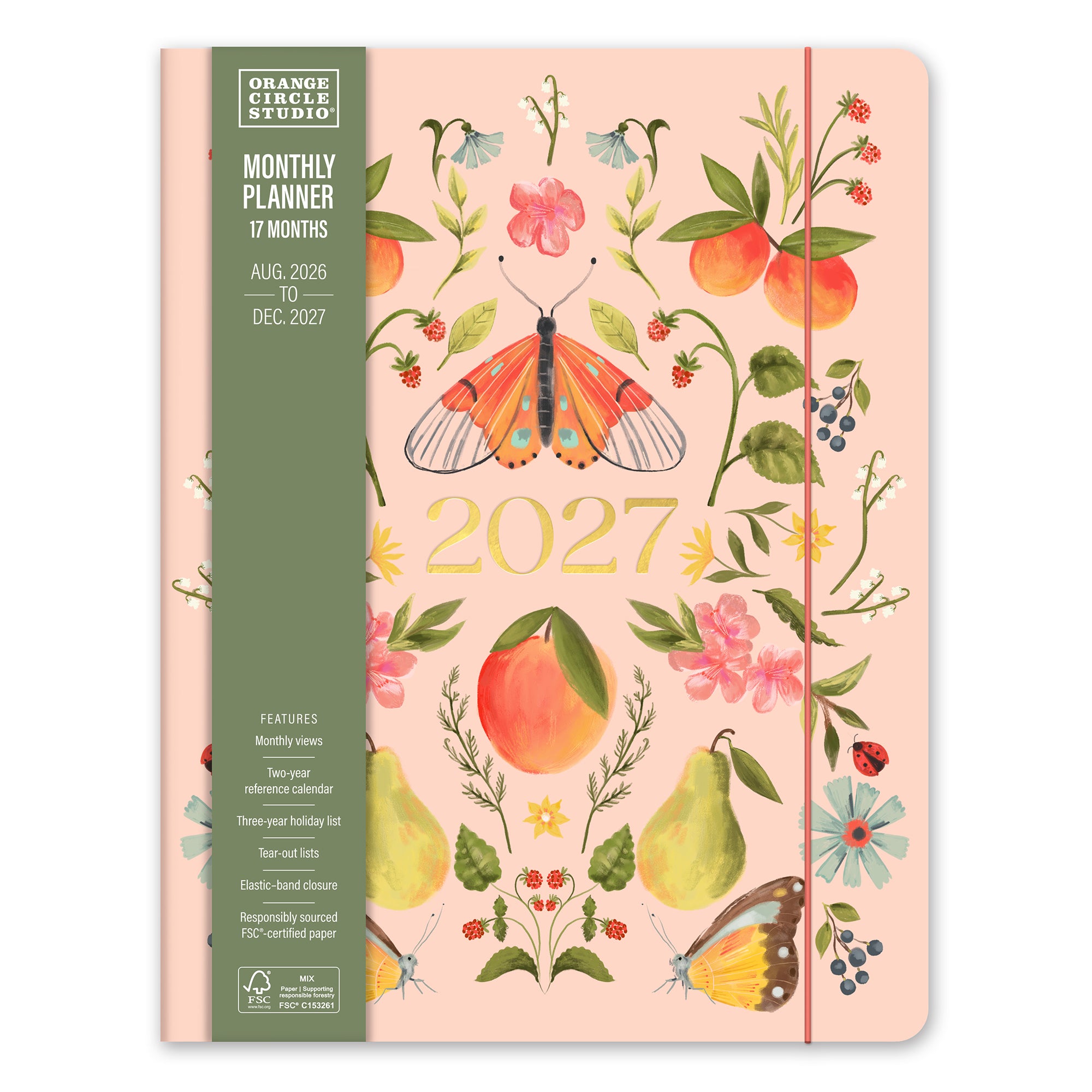 2027 Fruit &amp; Flora Just Right Monthly Planner