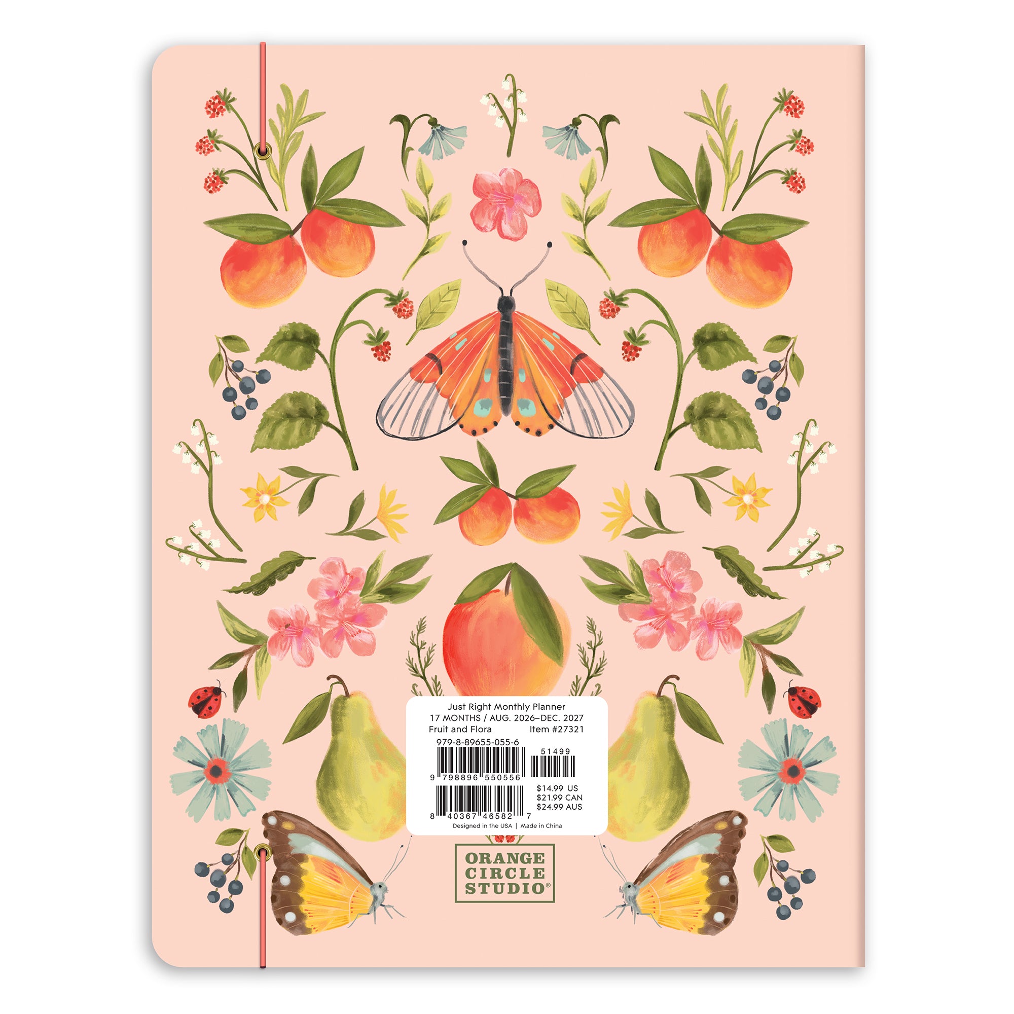 2027 Fruit &amp; Flora Just Right Monthly Planner
