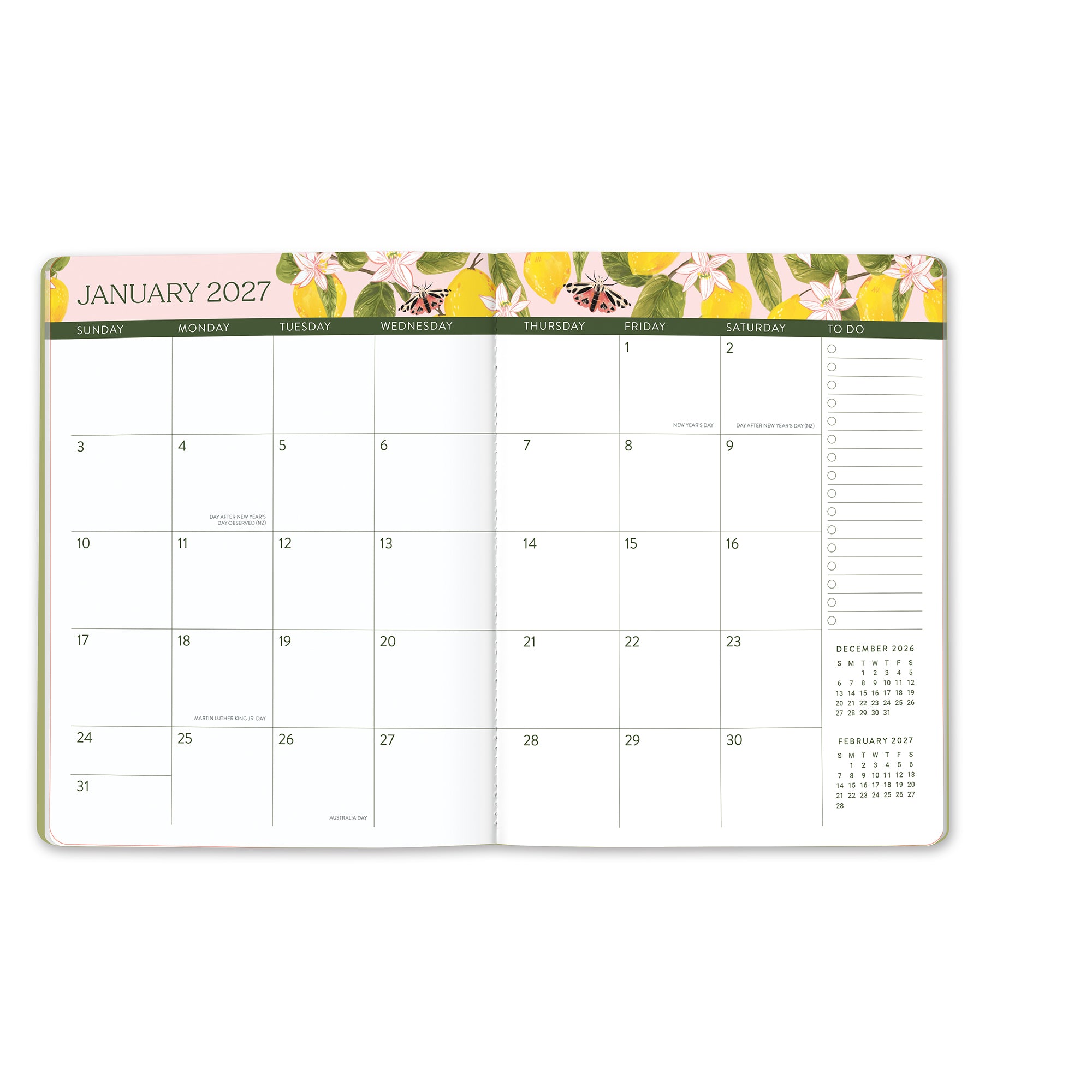 2027 Fruit &amp; Flora Just Right Monthly Planner