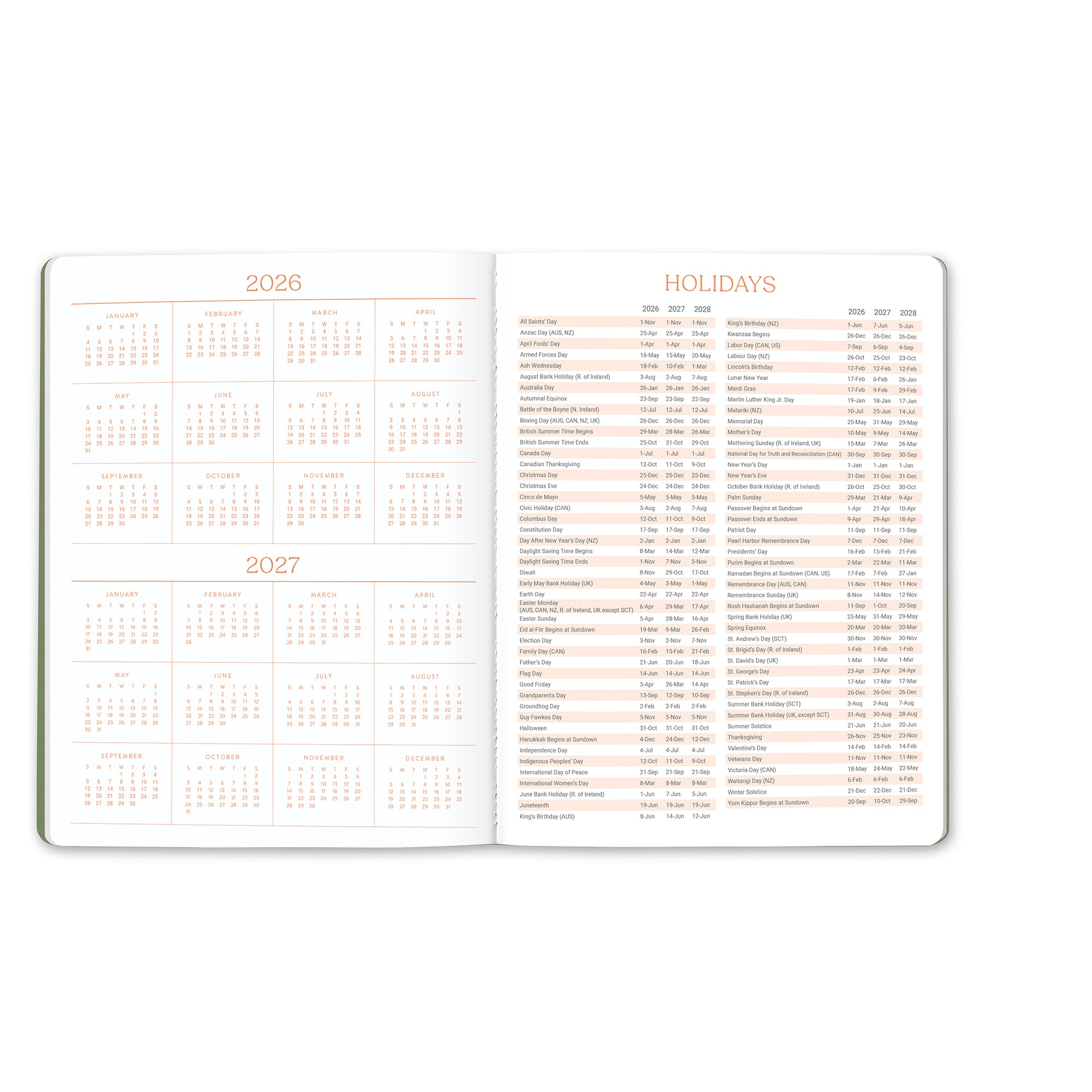 2027 Fruit &amp; Flora Just Right Monthly Planner